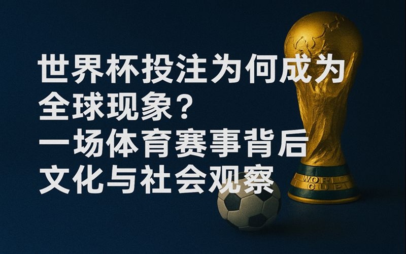世界杯投注为何成为全球现象？一场体育赛事背后的文化与社会观察